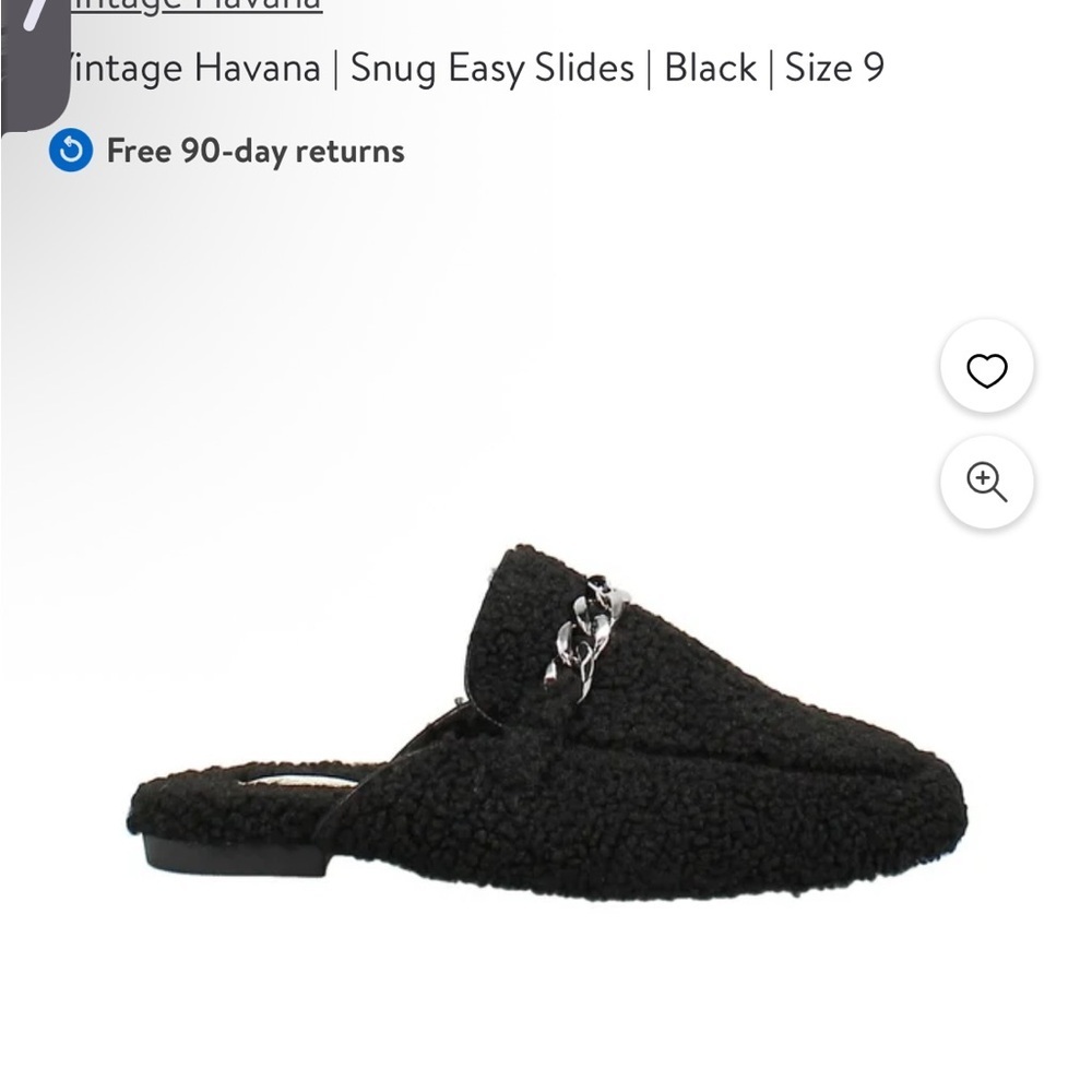 Vintage Havana Black Textured Loafers with Chain - Picture 4 of 8
